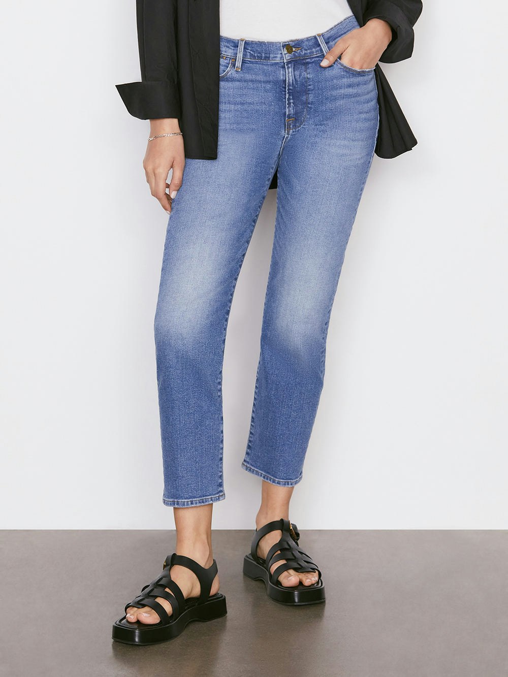 jeans front view